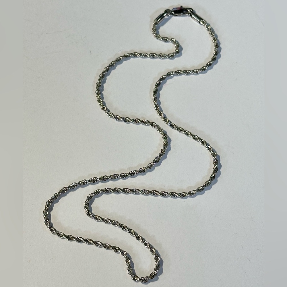 25” Michael Anthony Stainless Steel Long Rope Chain Necklace